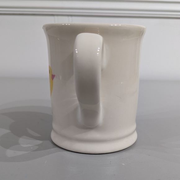 Magenta Baby chick with footprints mug - Picture 2 of 8